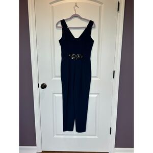 NWT RACHEL Rachel Roy Show your Love Cadet Blue Jumpsuit Size 2